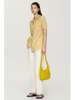 韓國AND YOU - GGUL Leather small bag (Lime yellow)